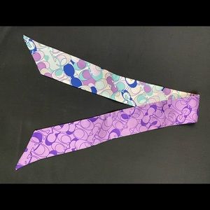 Purple Coach Scarf